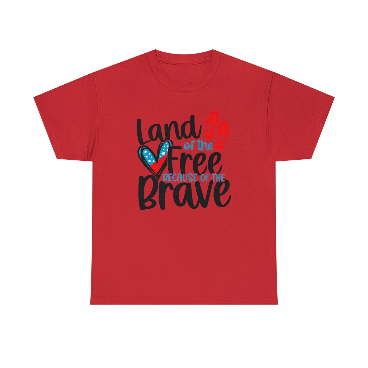 Land of the Free Because of the Brave Unisex Tee