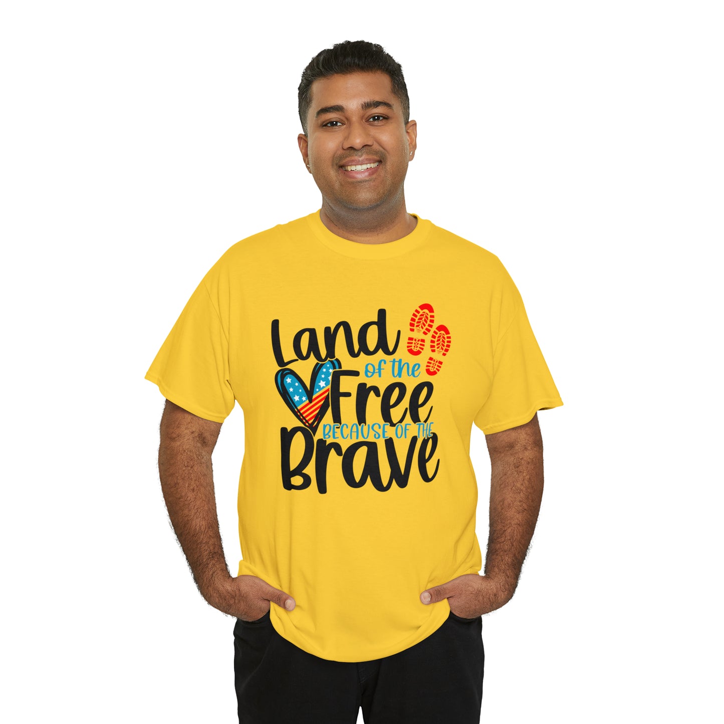 Land of the Free Because of the Brave Unisex Tee