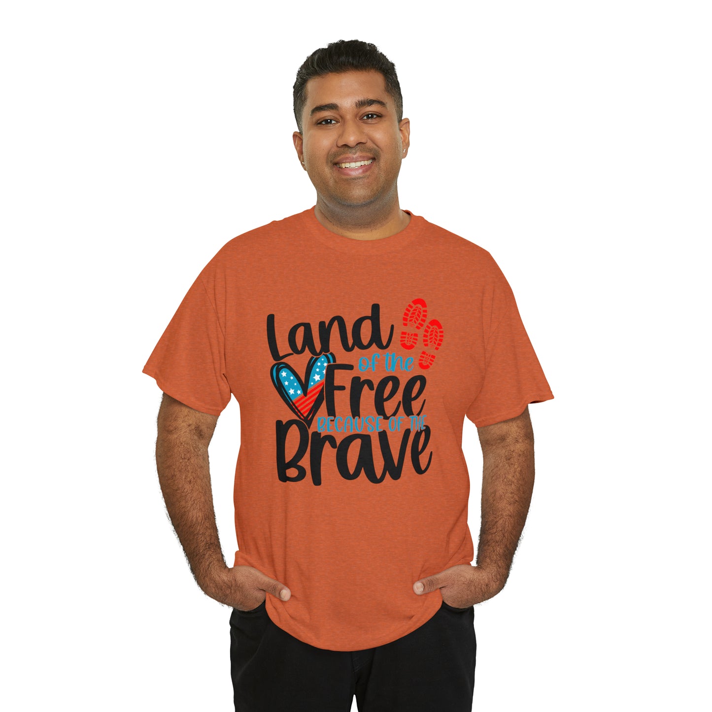 Land of the Free Because of the Brave Unisex Tee