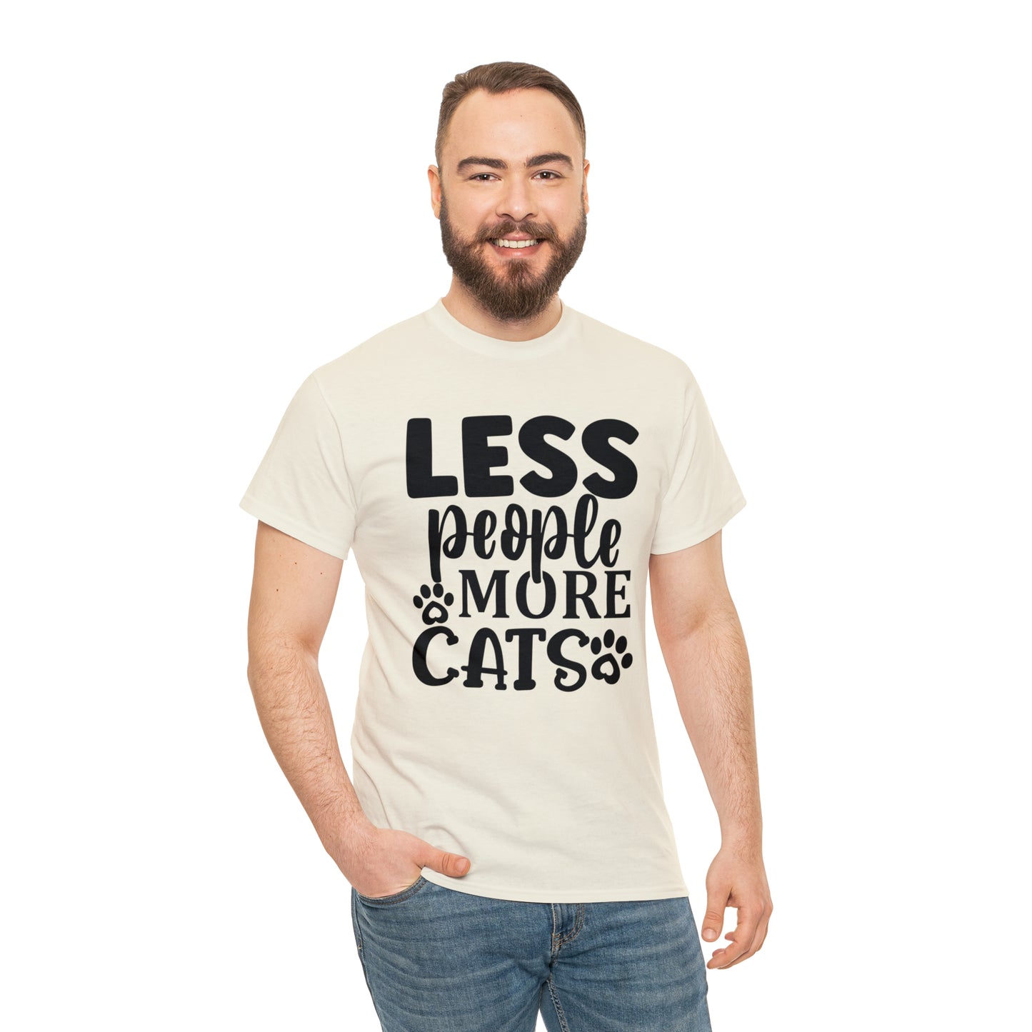 Less People More Cats Unisex Tee