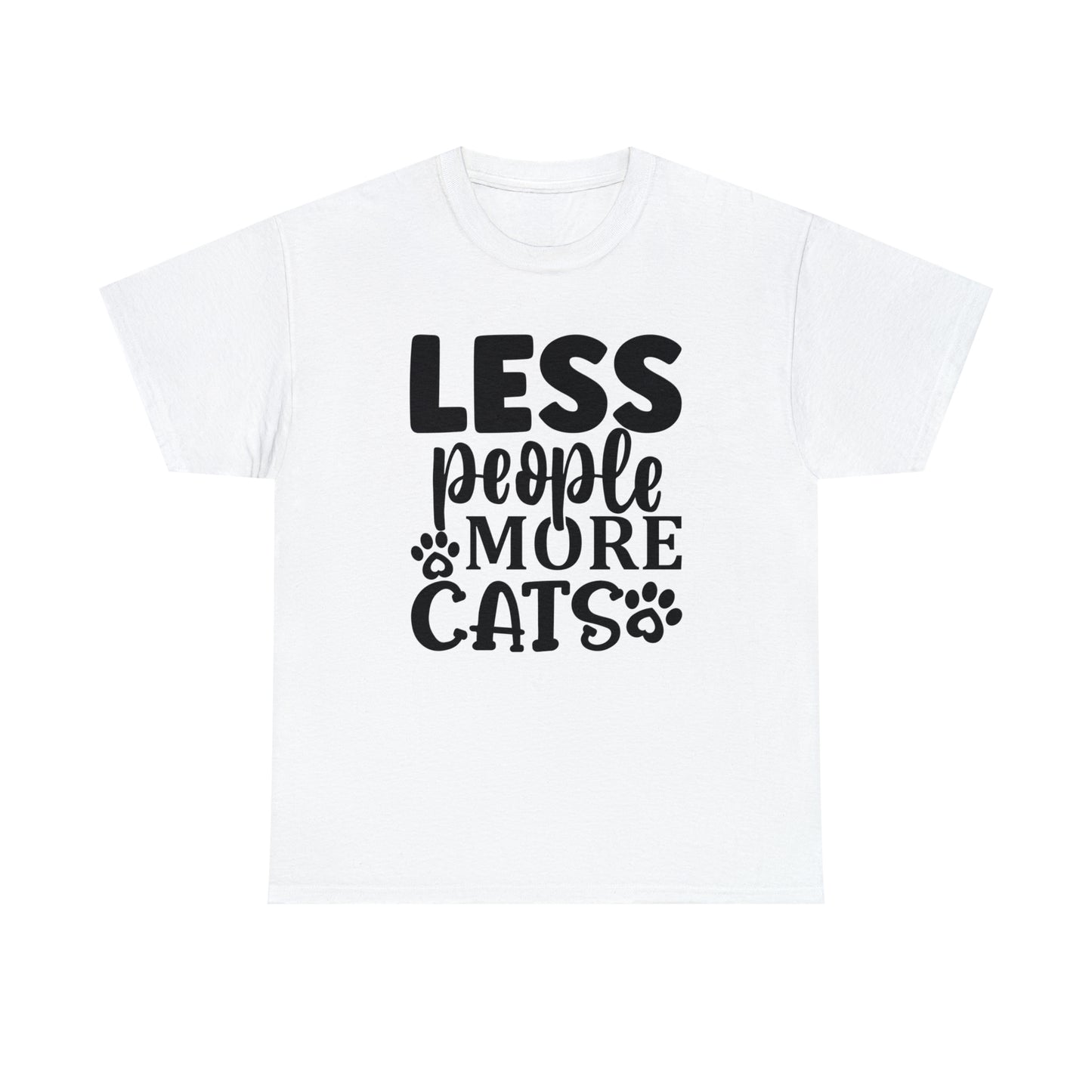 Less People More Cats Unisex Tee