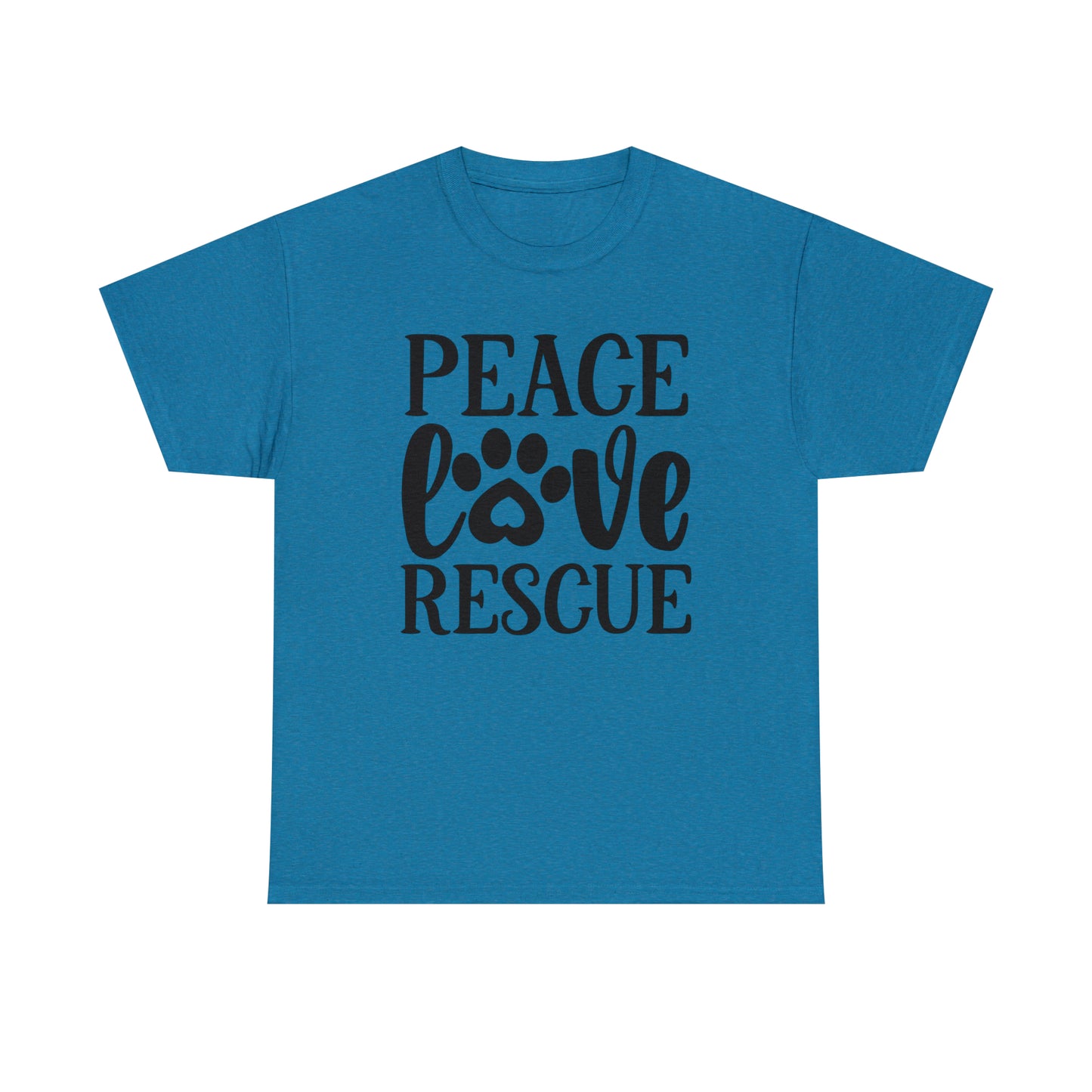 Peace Love Rescue Unisex Tee