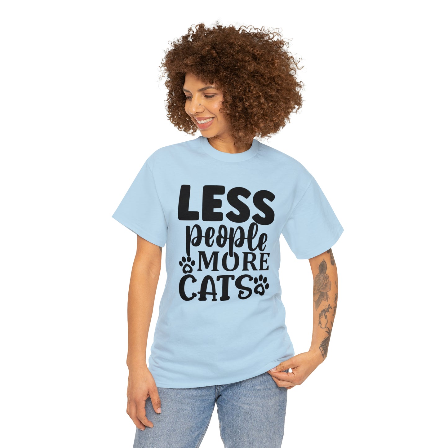 Less People More Cats Unisex Tee