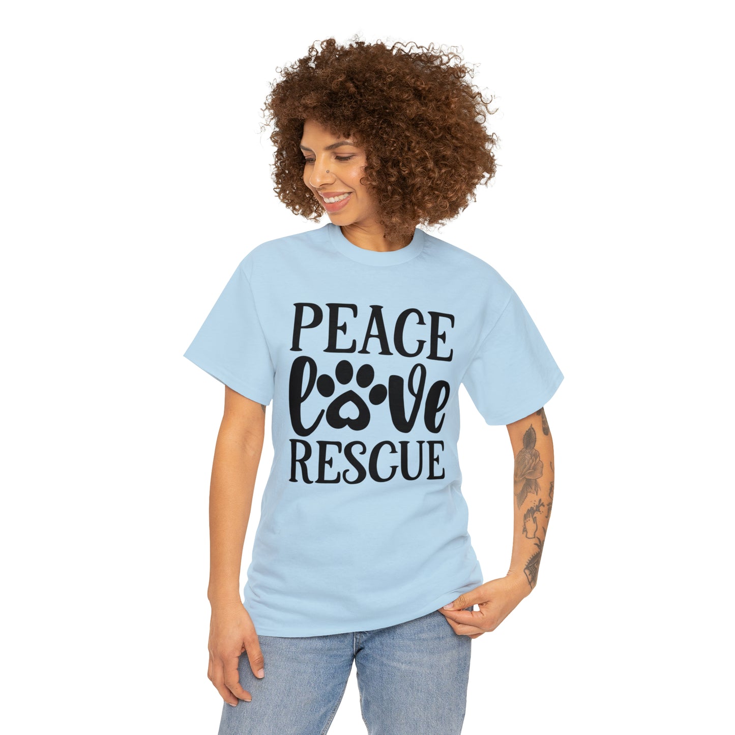 Peace Love Rescue Unisex Tee