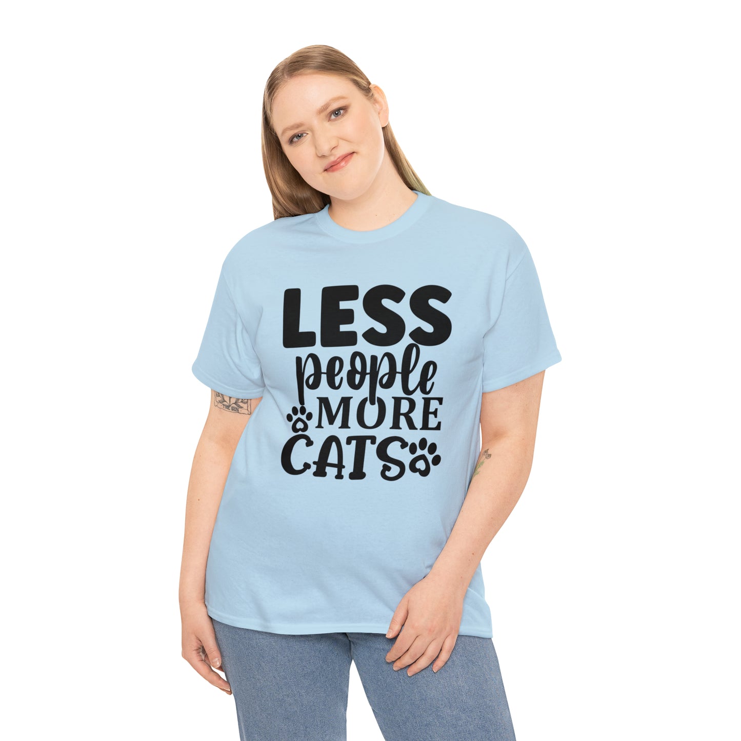 Less People More Cats Unisex Tee