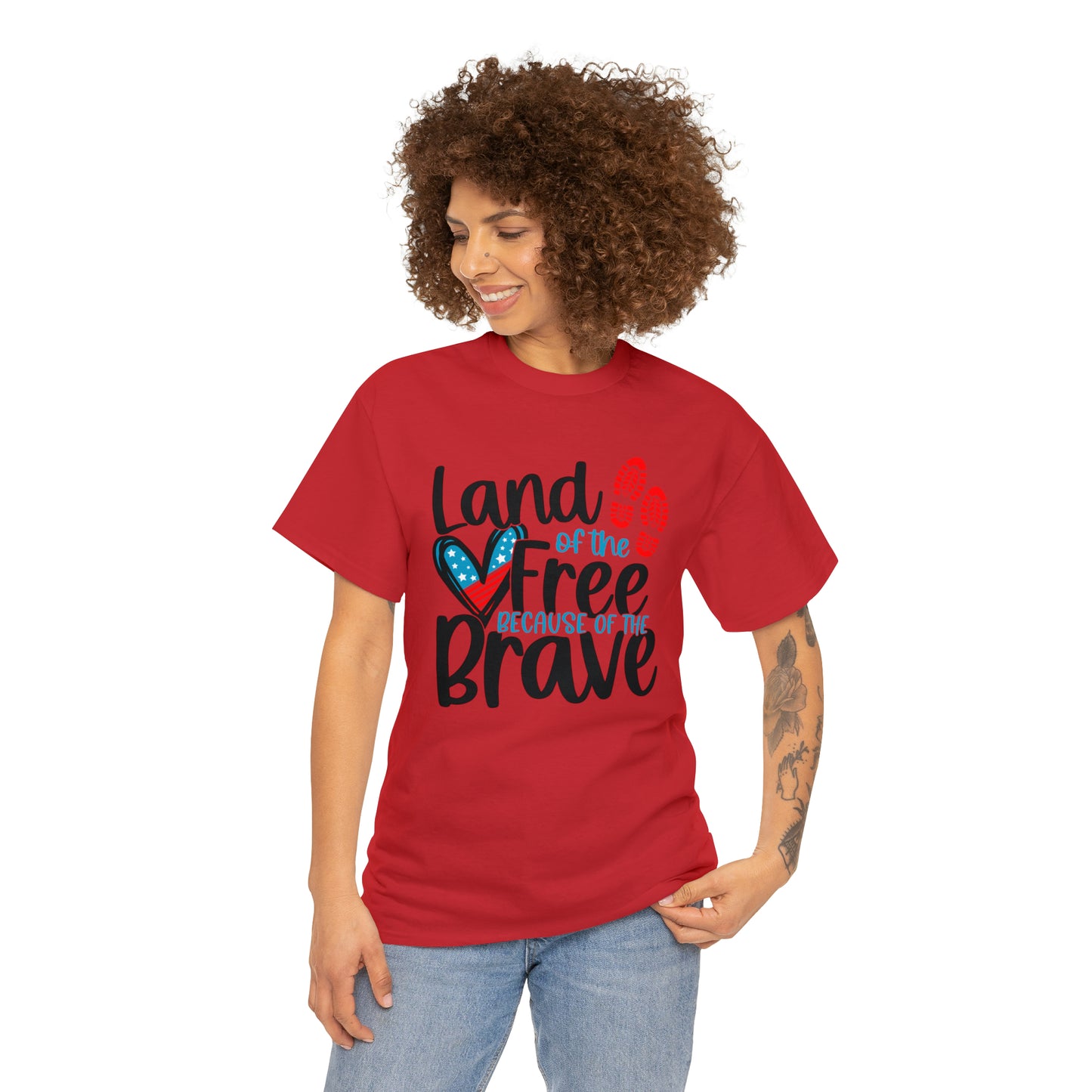 Land of the Free Because of the Brave Unisex Tee