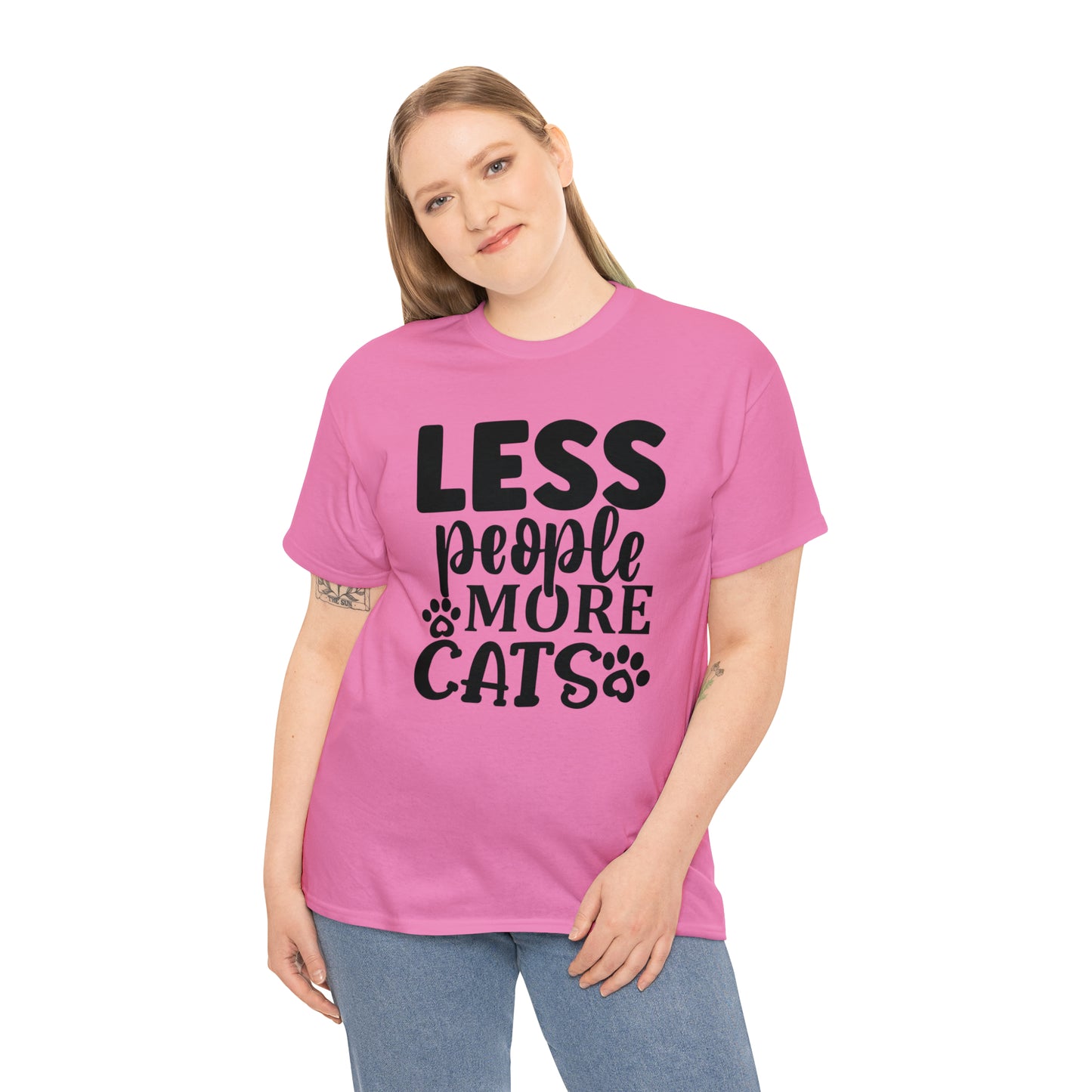 Less People More Cats Unisex Tee