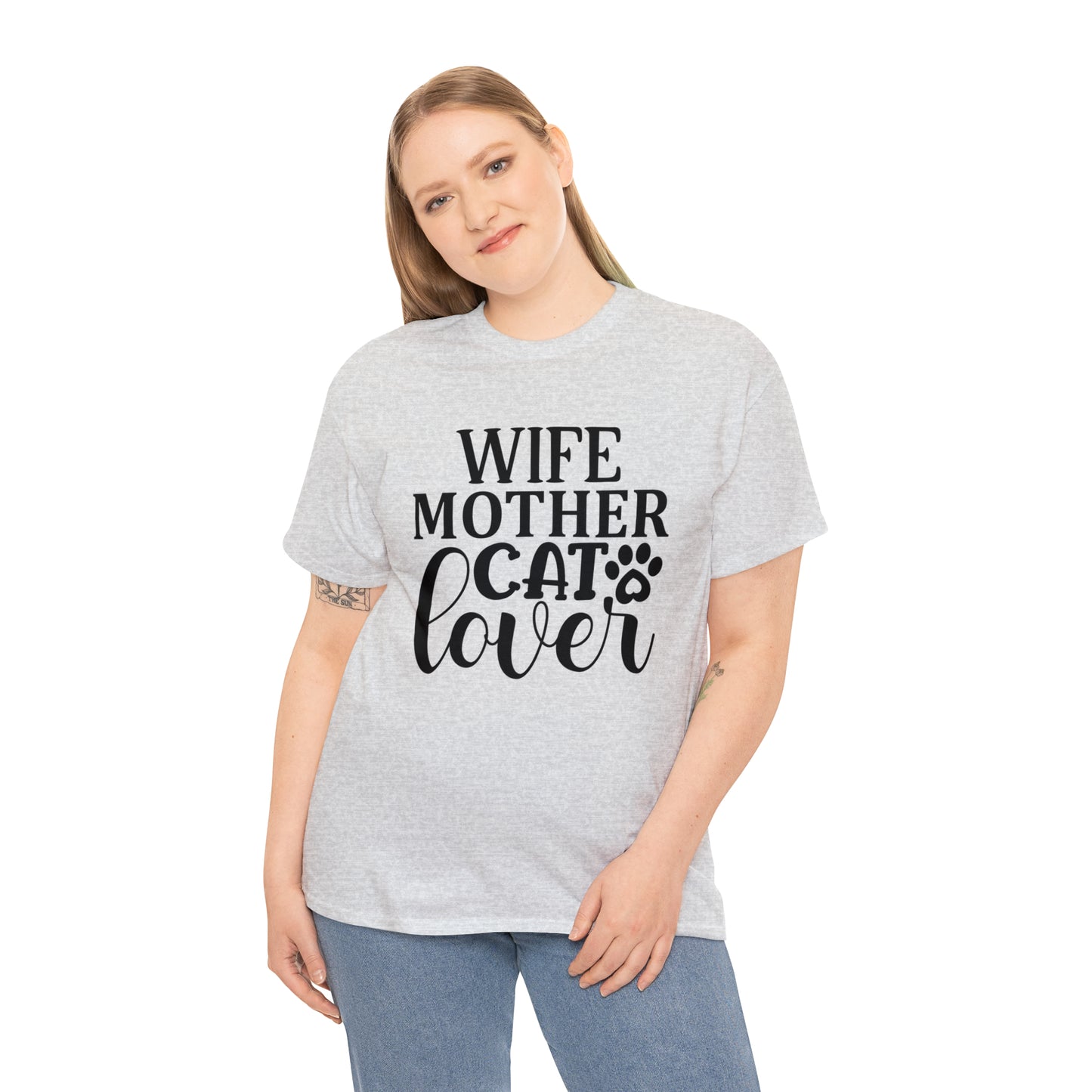 Wife Mother Cat Lover Tee