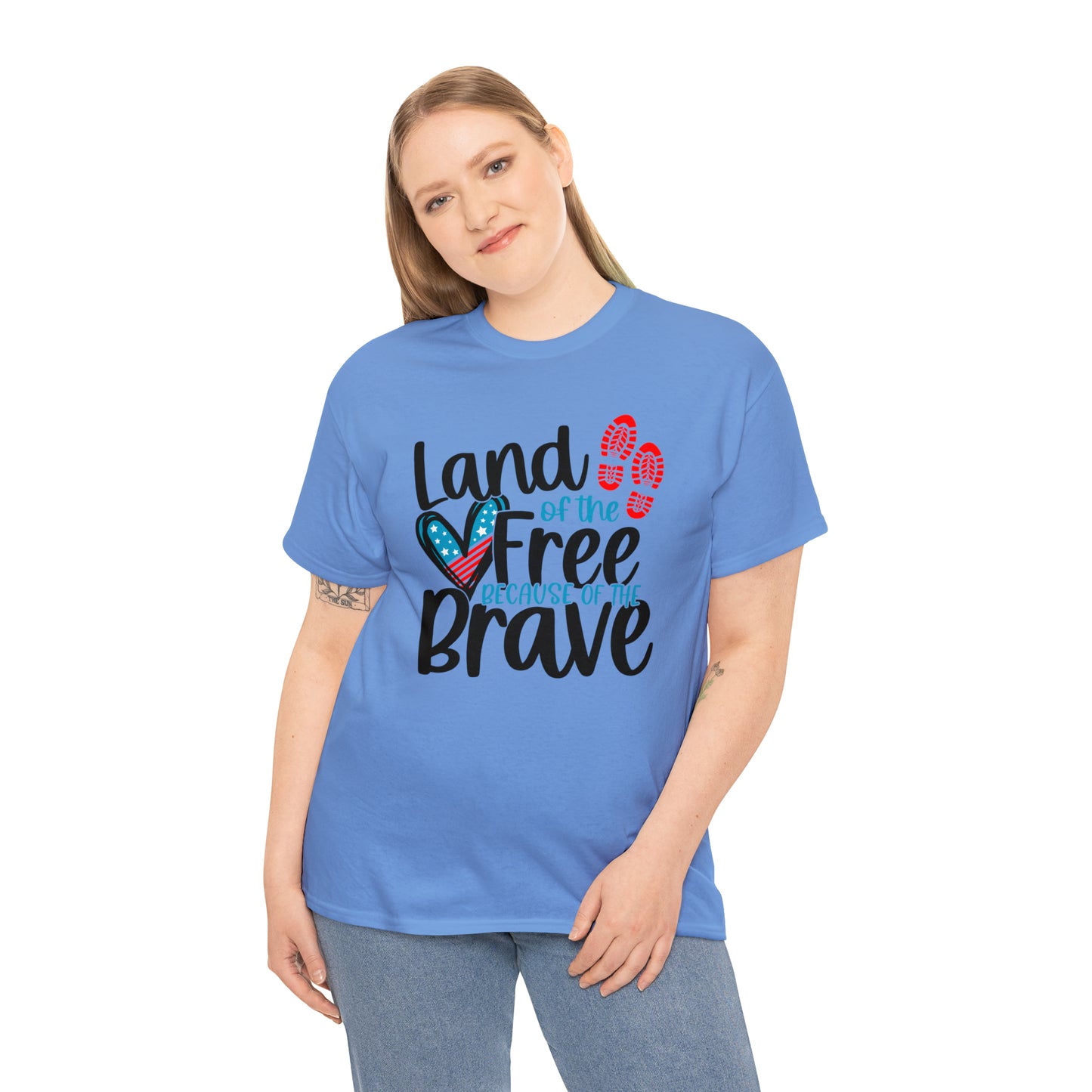 Land of the Free Because of the Brave Unisex Tee
