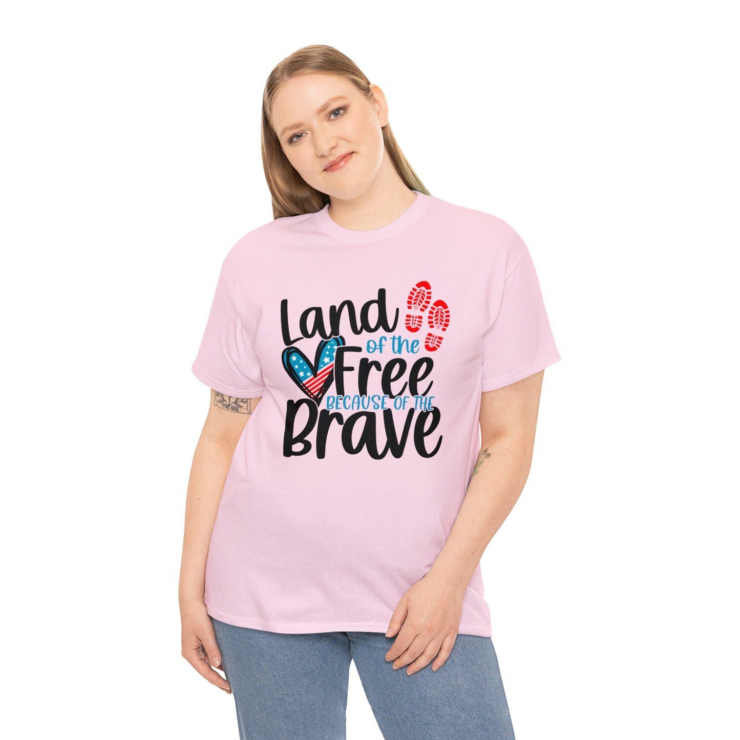 Land of the Free Because of the Brave Unisex Tee