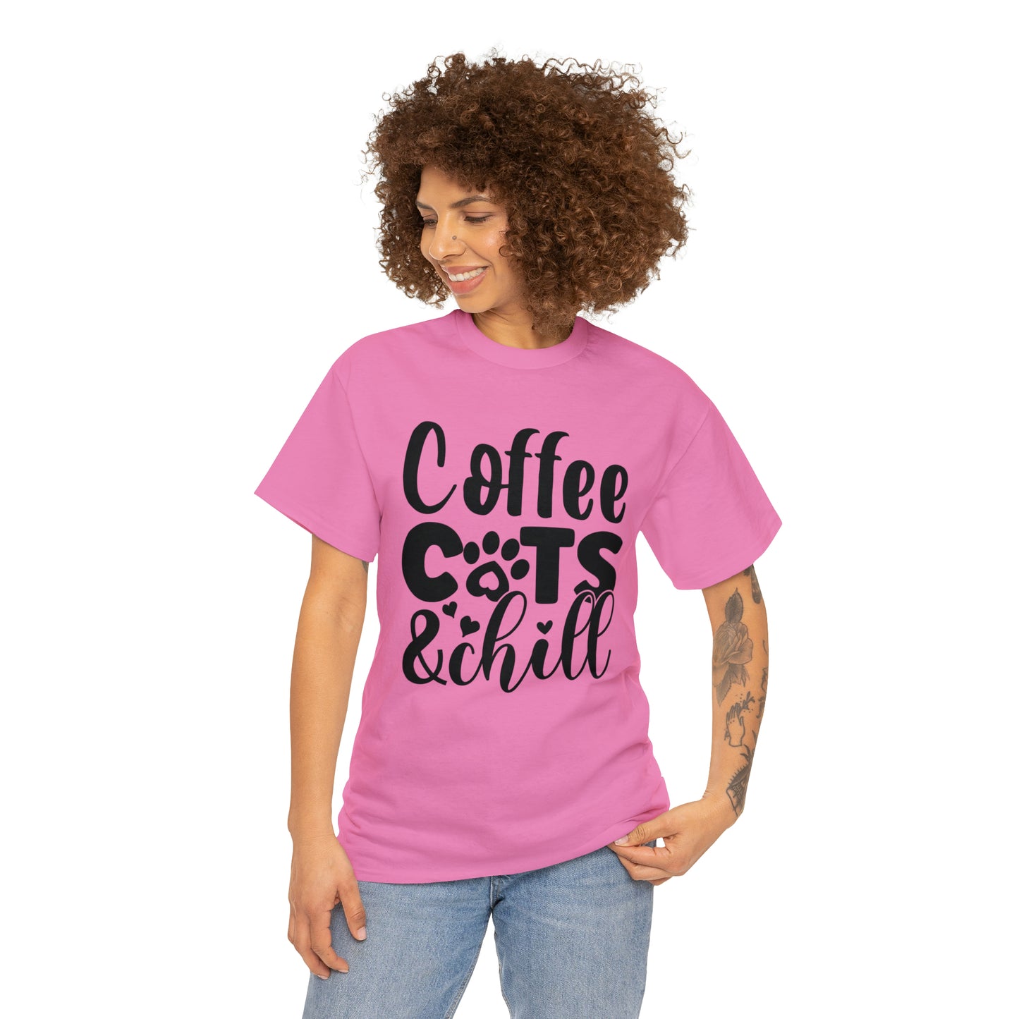 Coffee Cats and Chill Unisex Tee