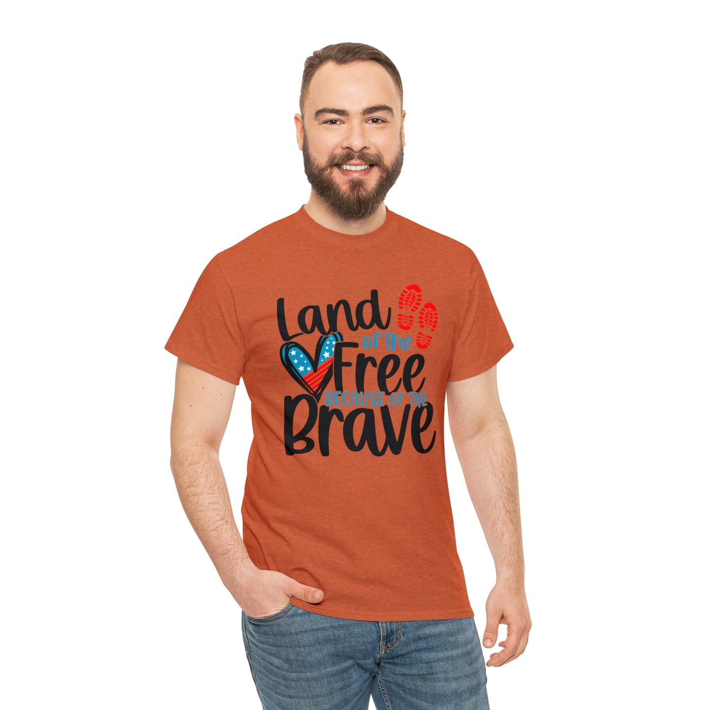 Land of the Free Because of the Brave Unisex Tee