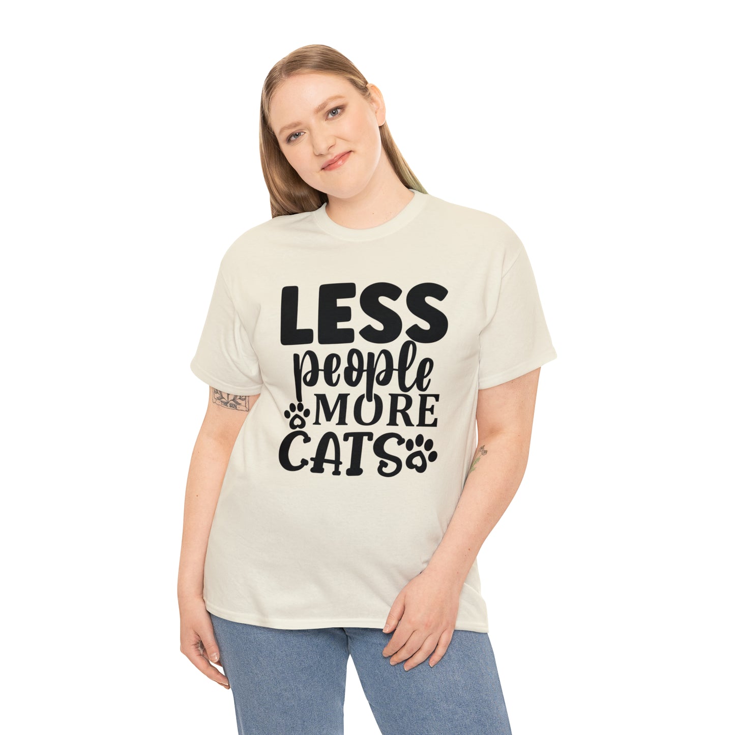 Less People More Cats Unisex Tee