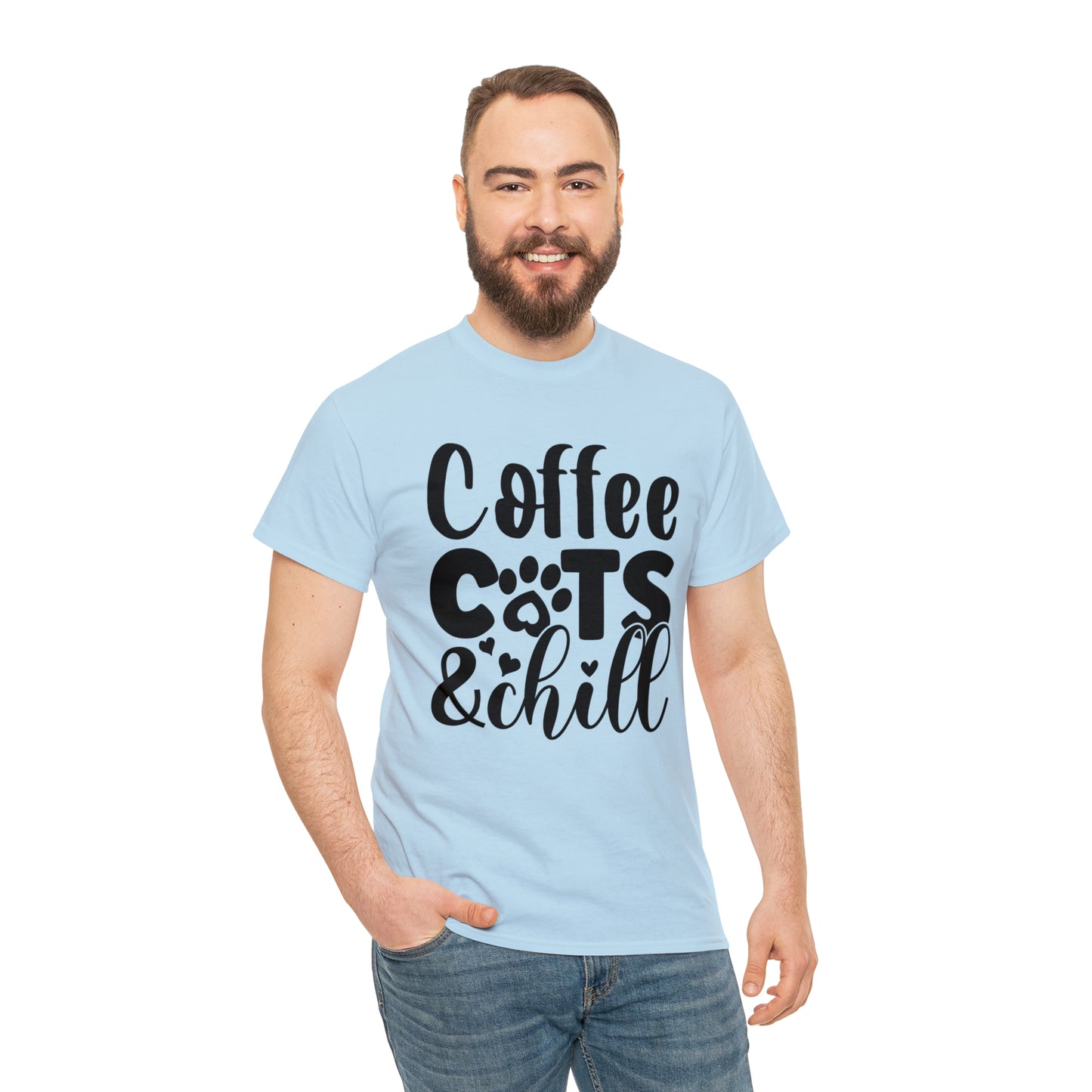 Coffee Cats and Chill Unisex Tee