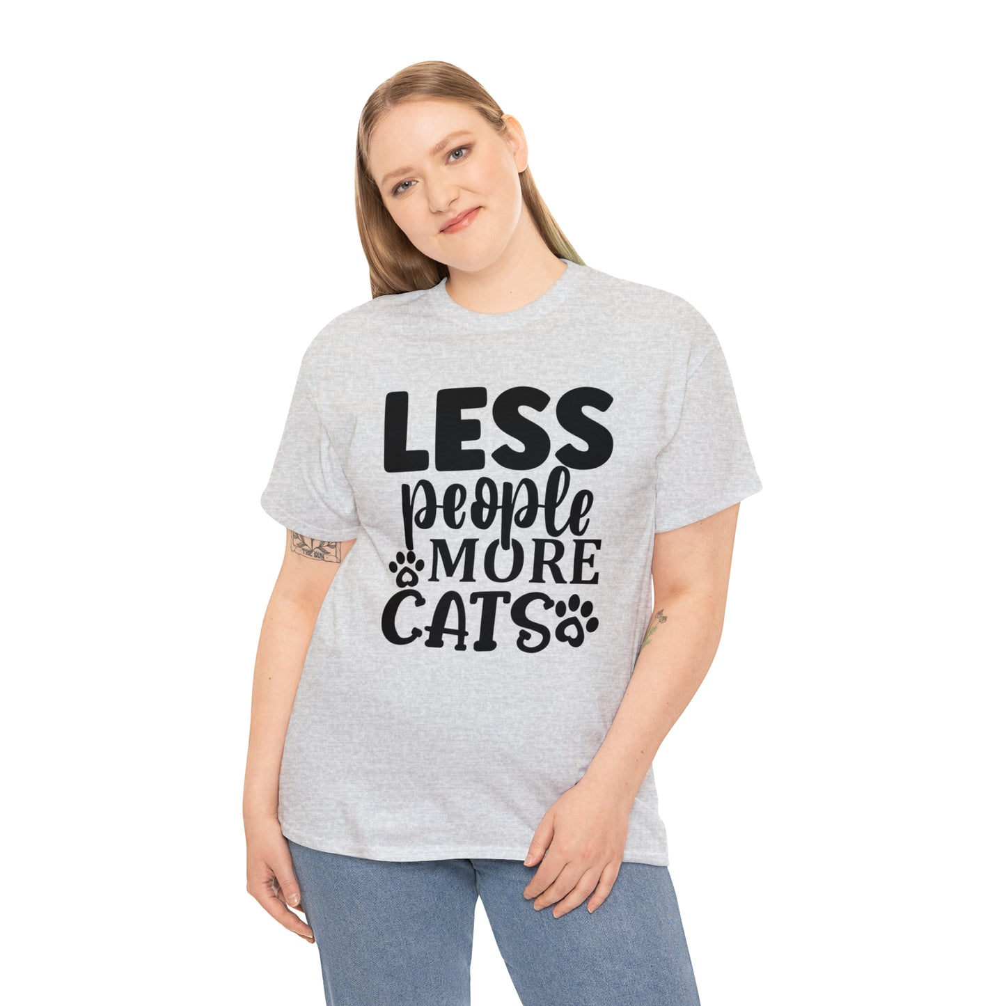 Less People More Cats Unisex Tee