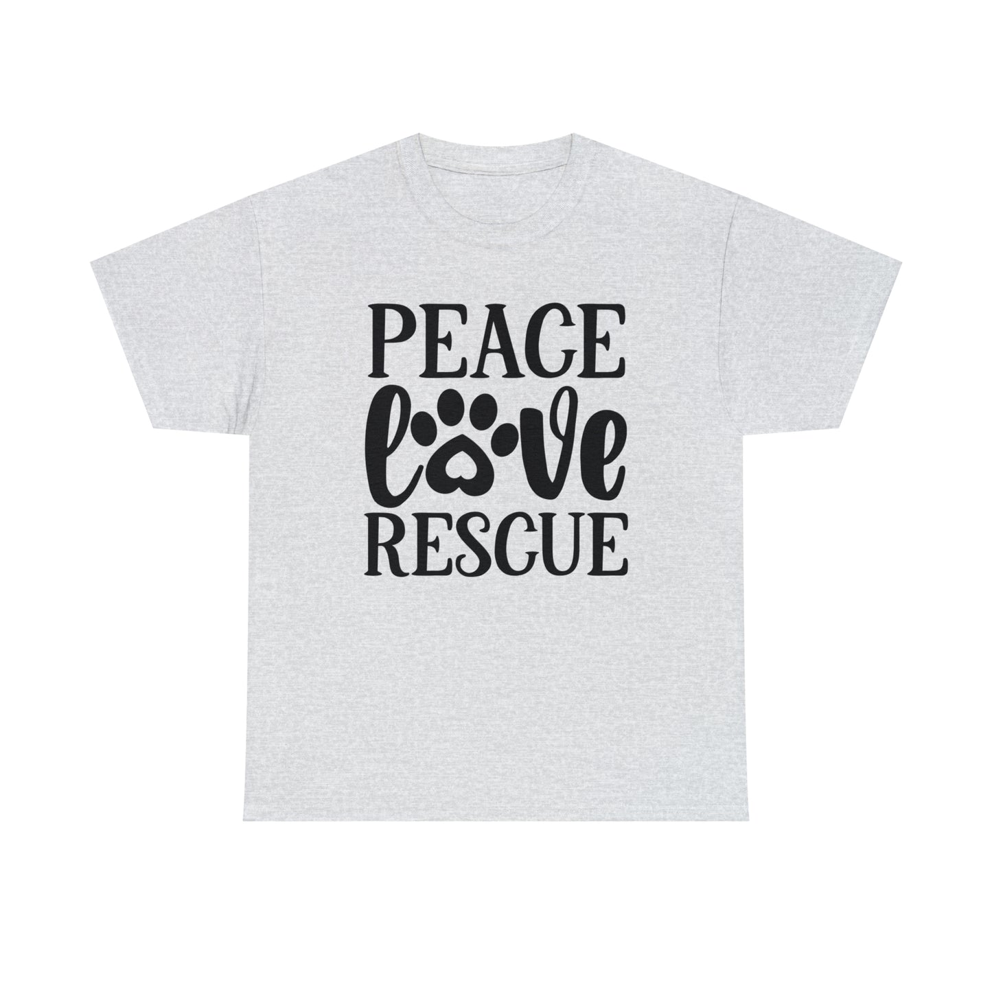 Peace Love Rescue Unisex Tee