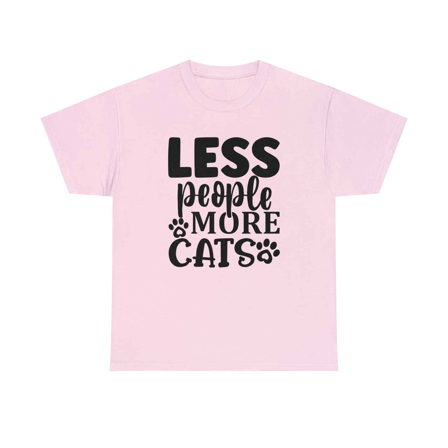 Less People More Cats Unisex Tee