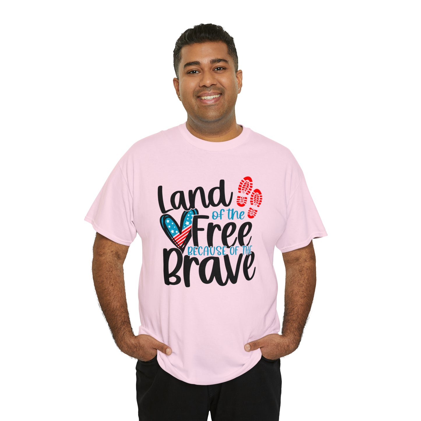 Land of the Free Because of the Brave Unisex Tee