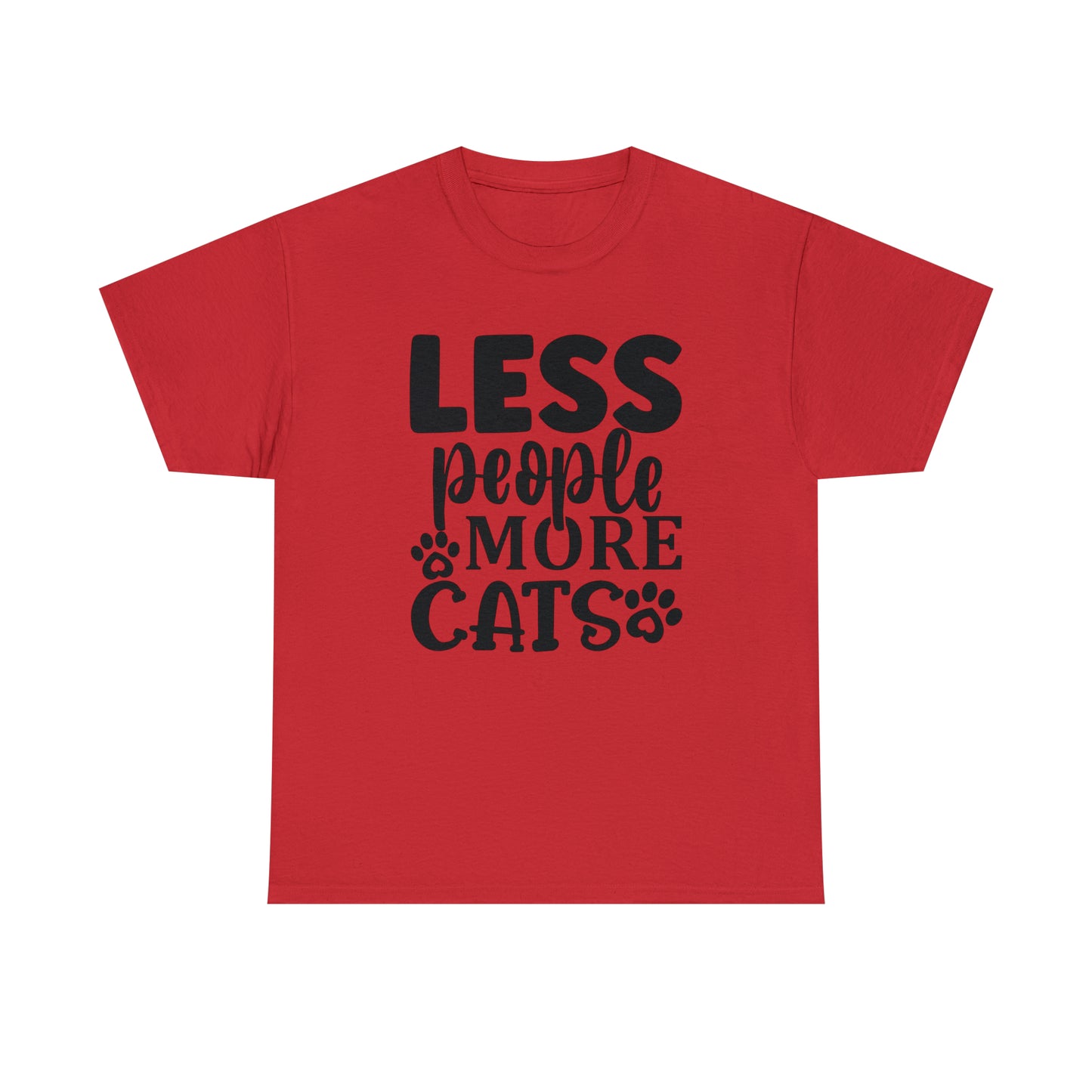 Less People More Cats Unisex Tee