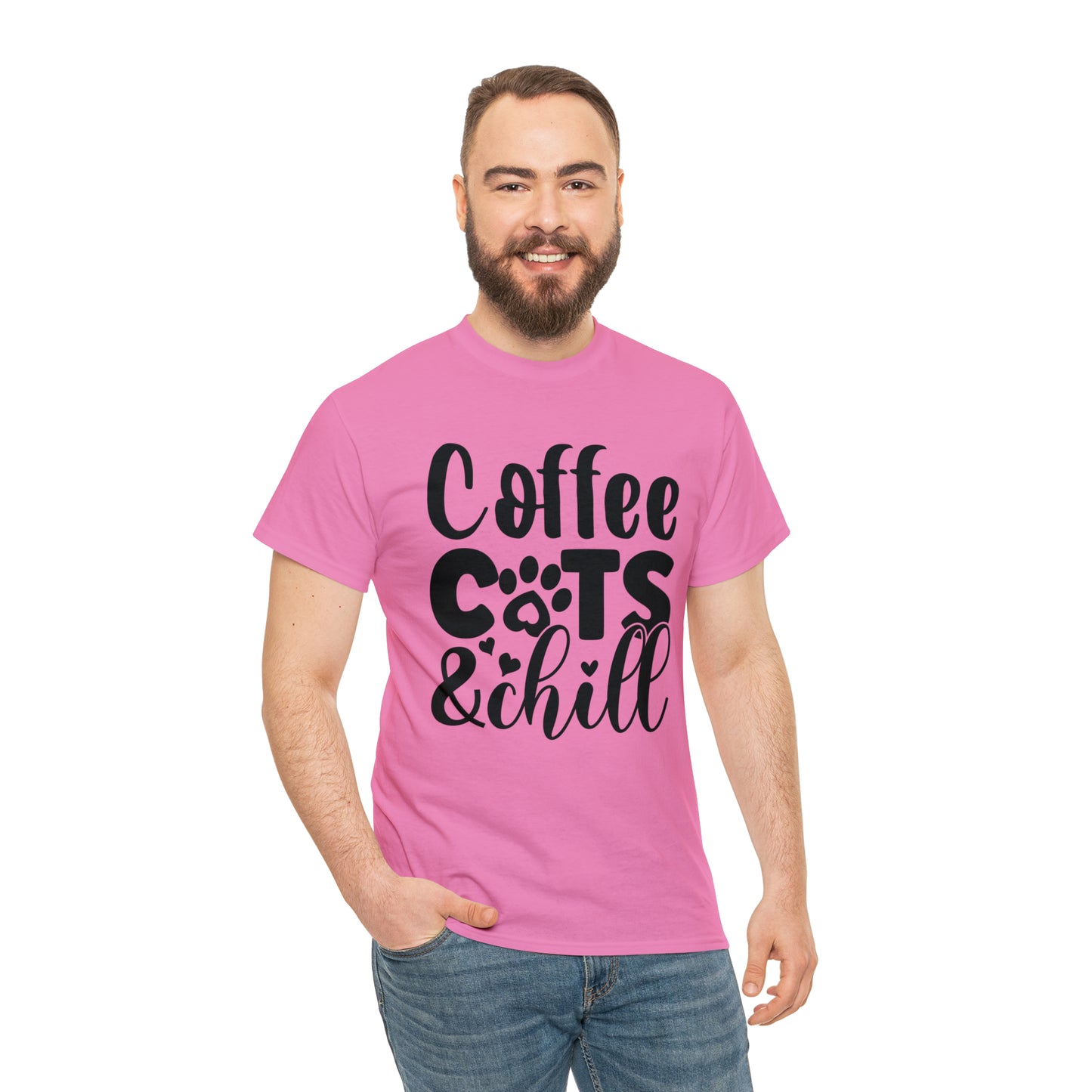 Coffee Cats and Chill Unisex Tee