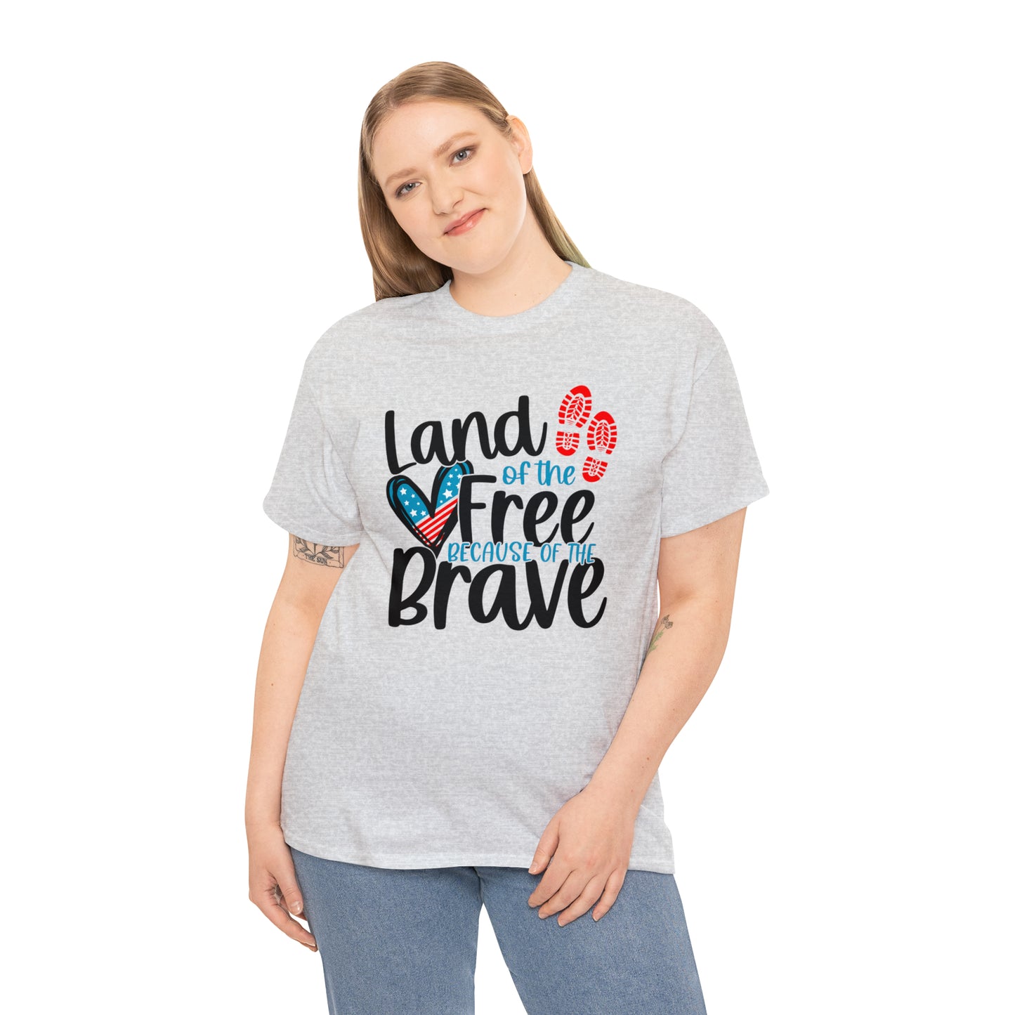Land of the Free Because of the Brave Unisex Tee