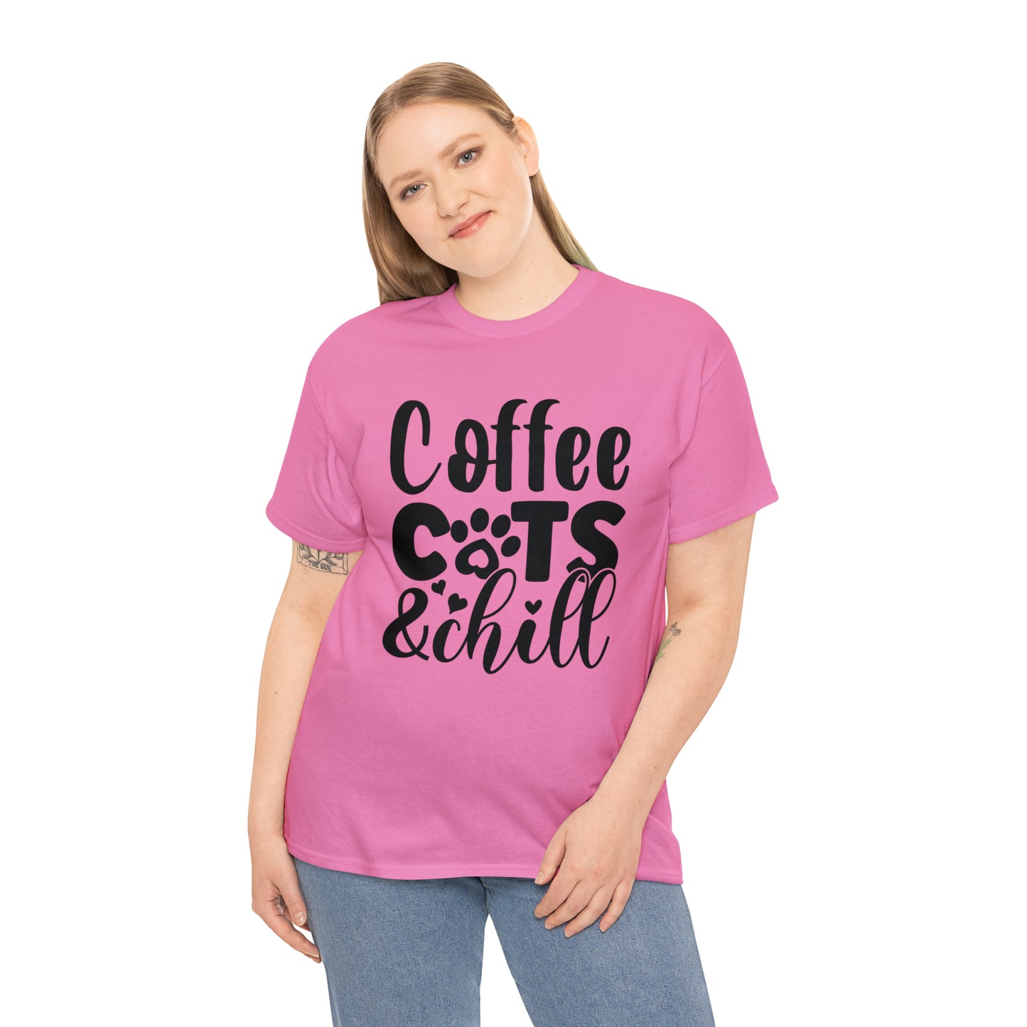 Coffee Cats and Chill Unisex Tee