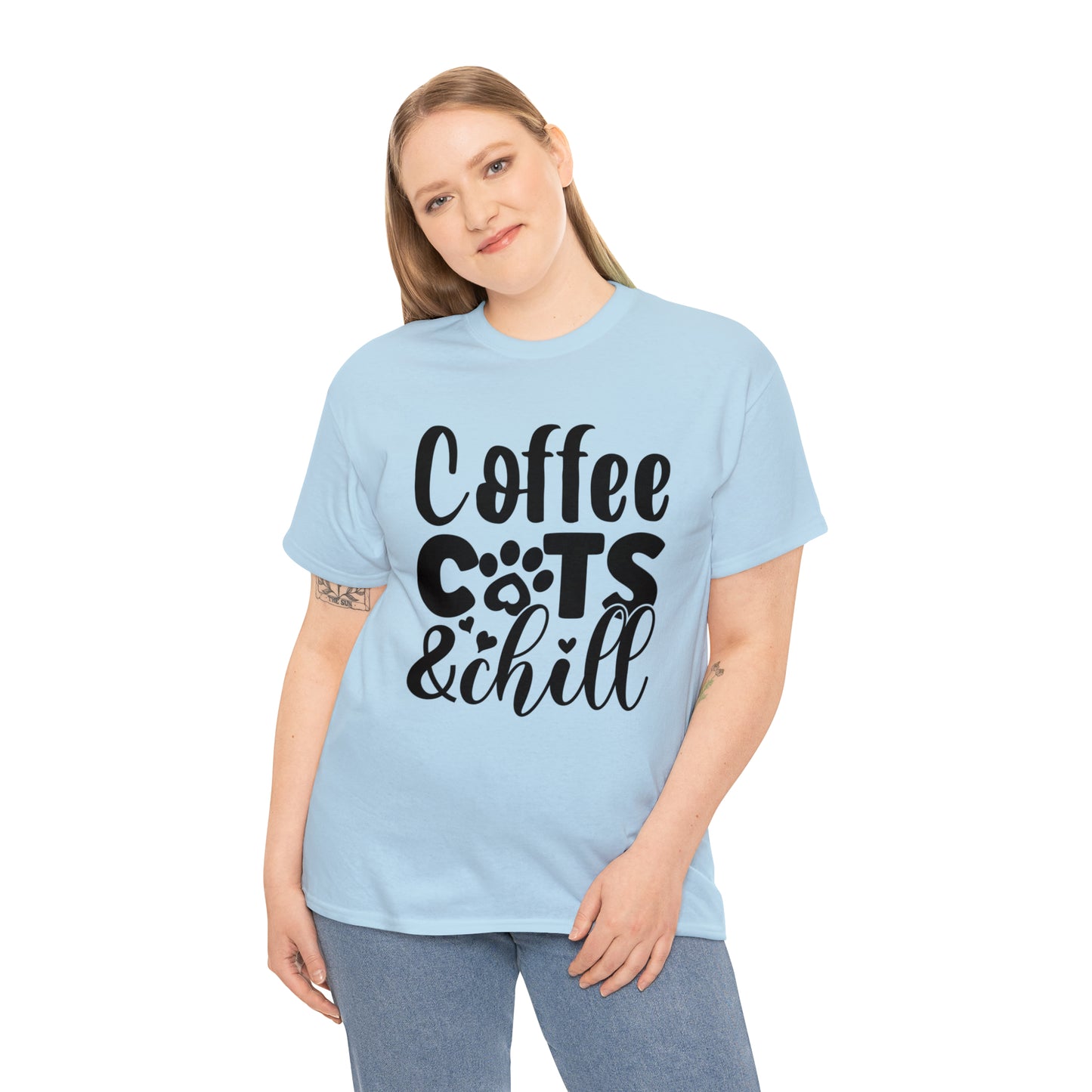 Coffee Cats and Chill Unisex Tee
