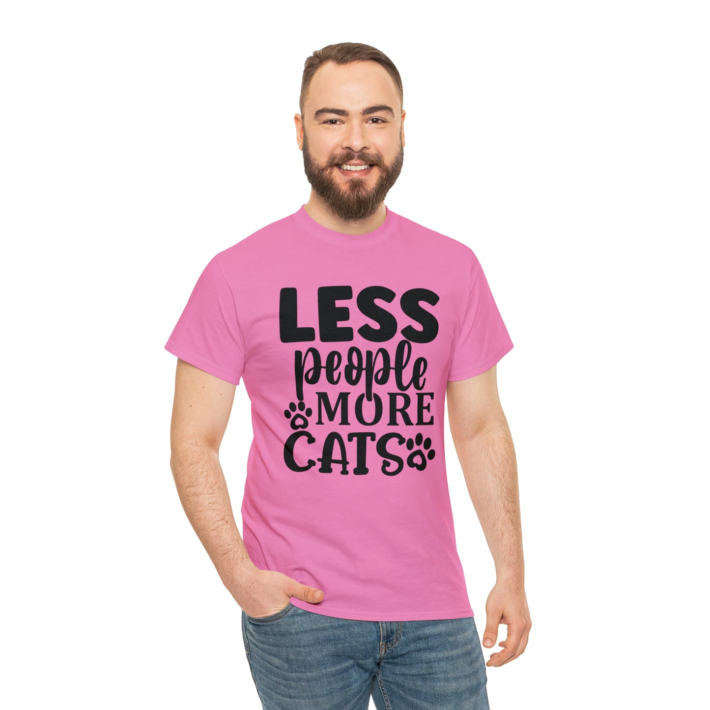 Less People More Cats Unisex Tee