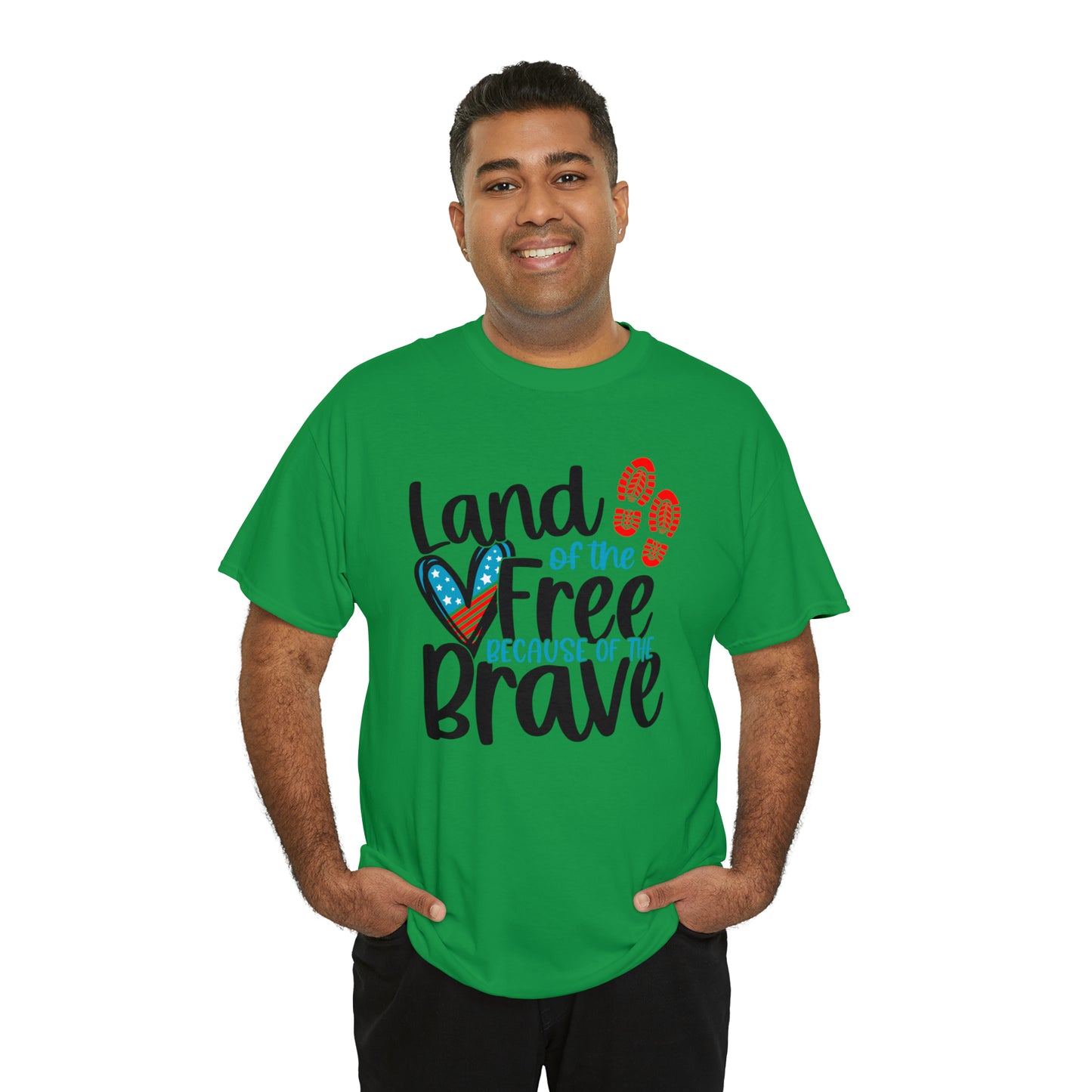 Land of the Free Because of the Brave Unisex Tee