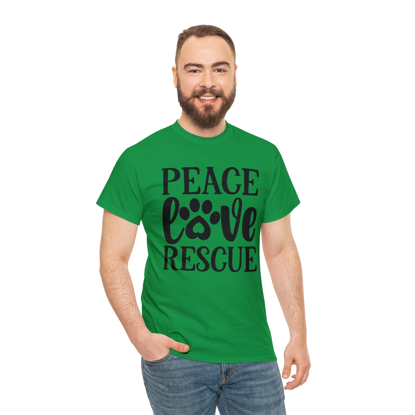 Peace Love Rescue Unisex Tee