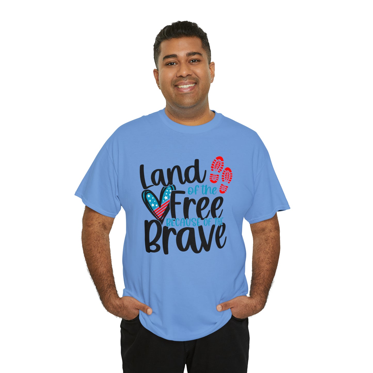 Land of the Free Because of the Brave Unisex Tee