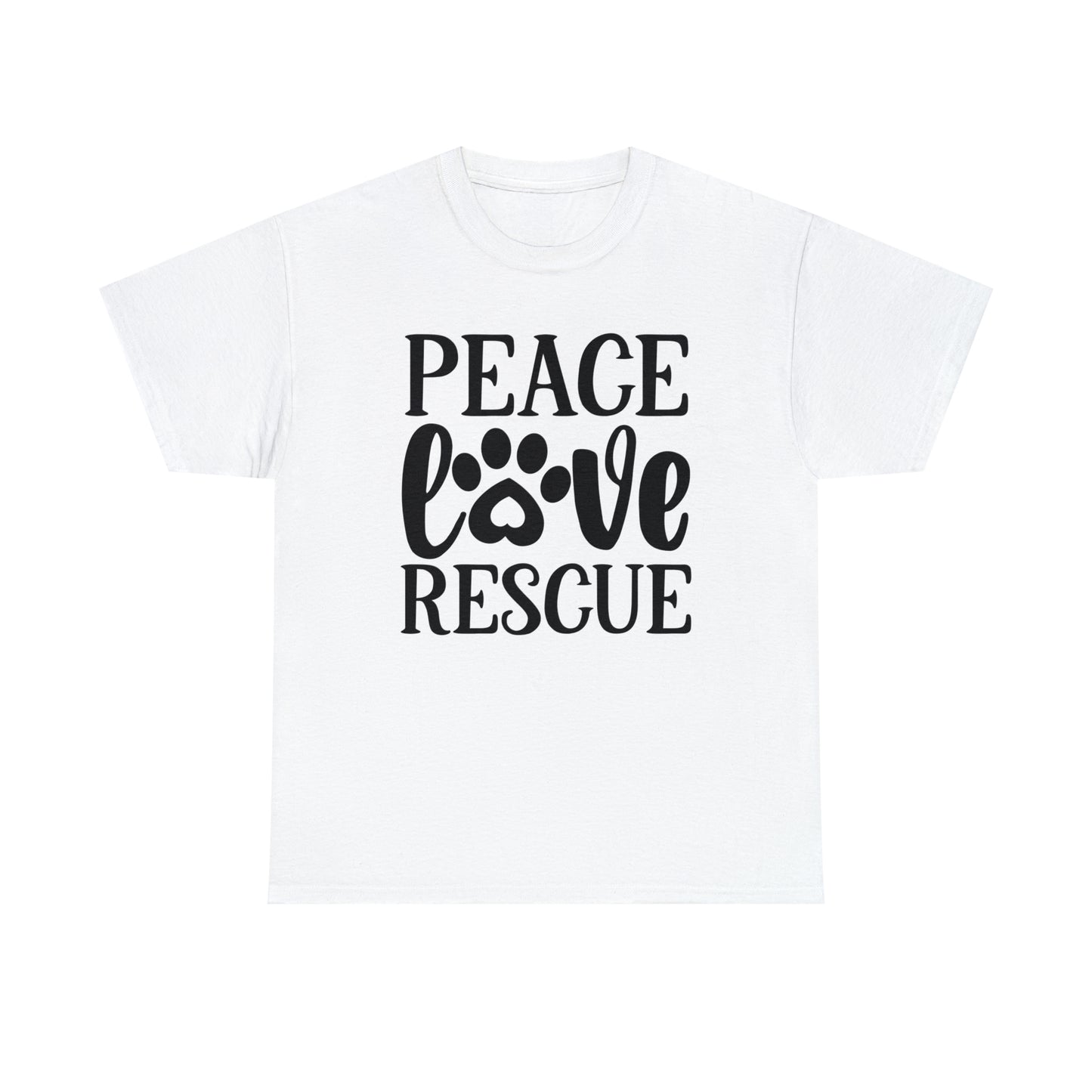 Peace Love Rescue Unisex Tee