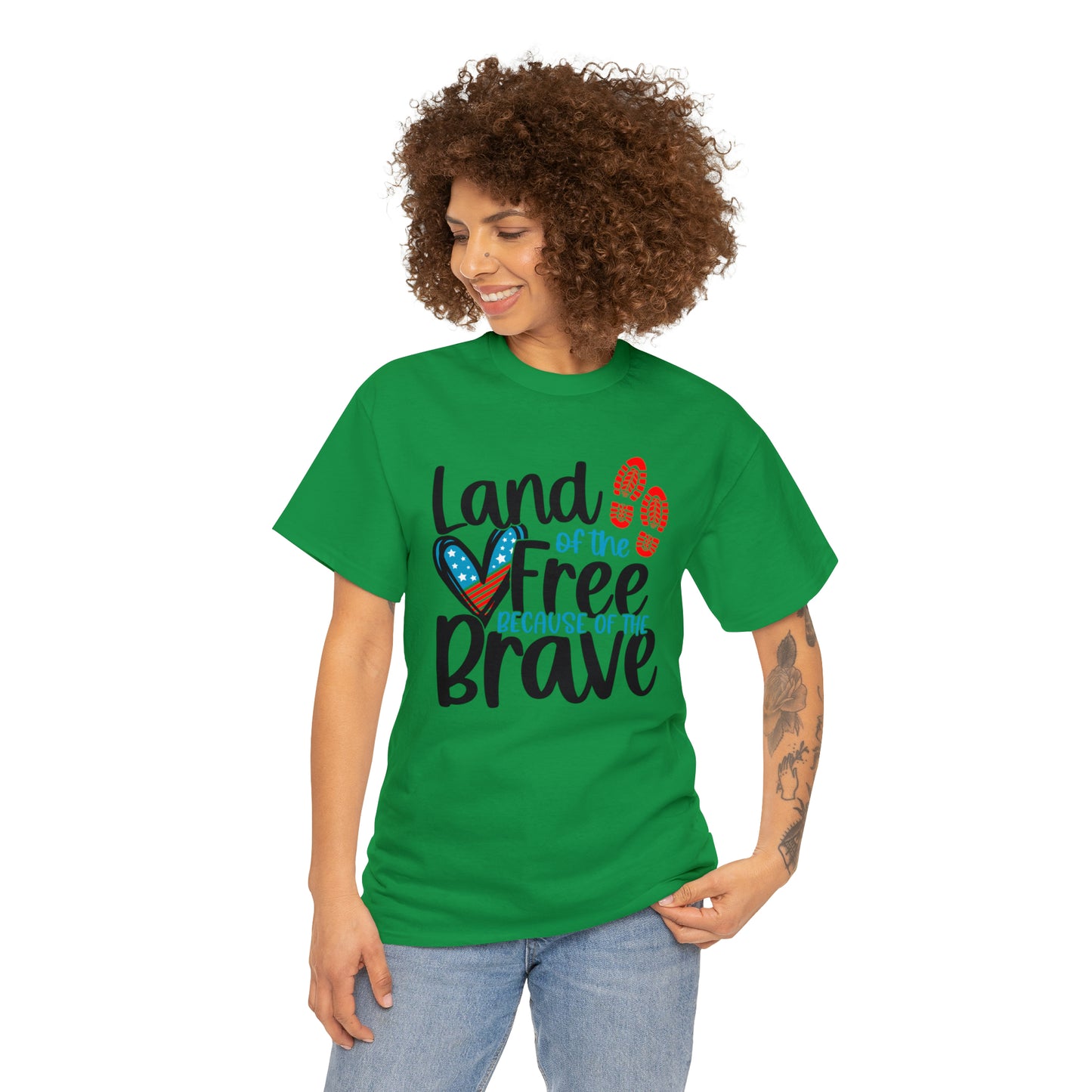 Land of the Free Because of the Brave Unisex Tee