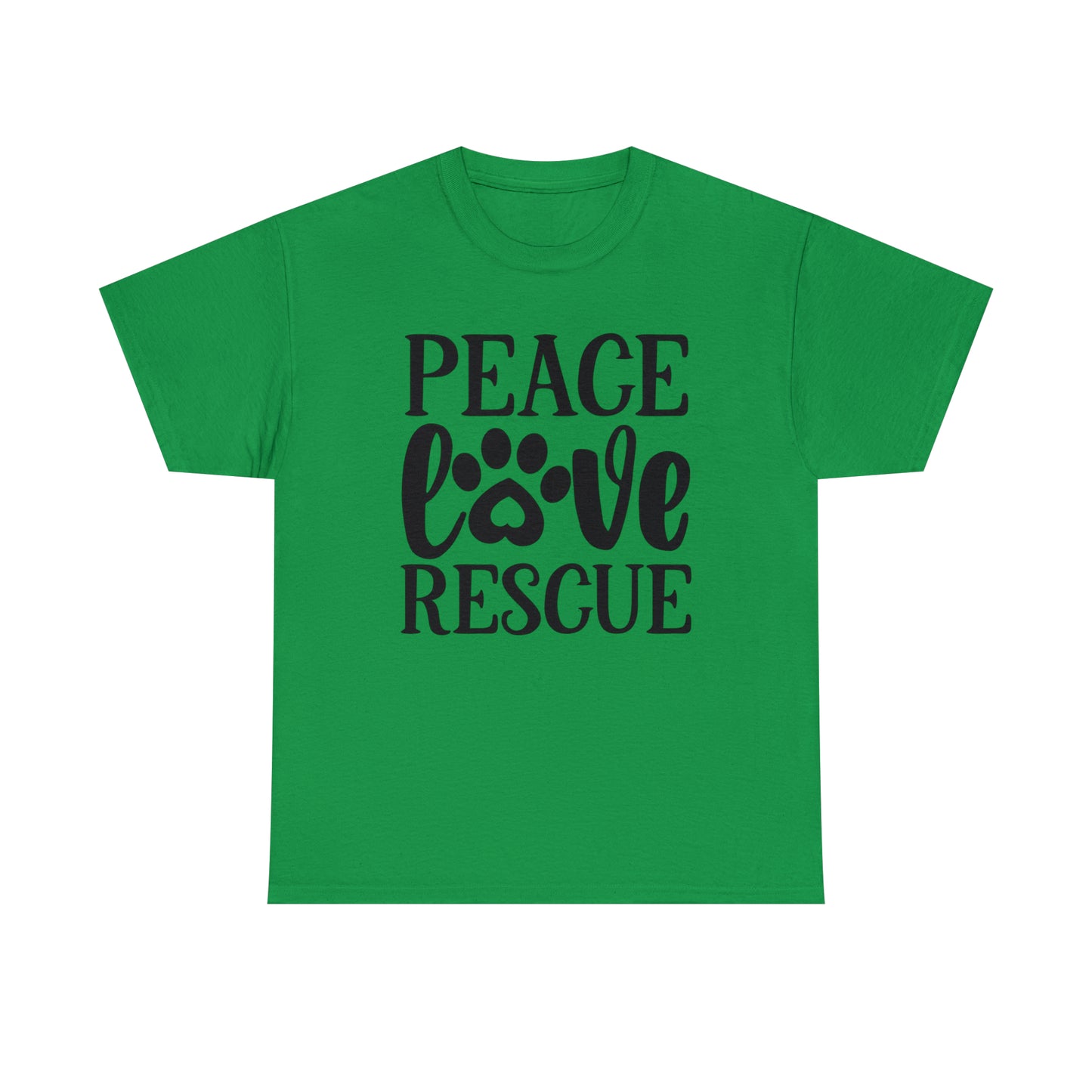 Peace Love Rescue Unisex Tee