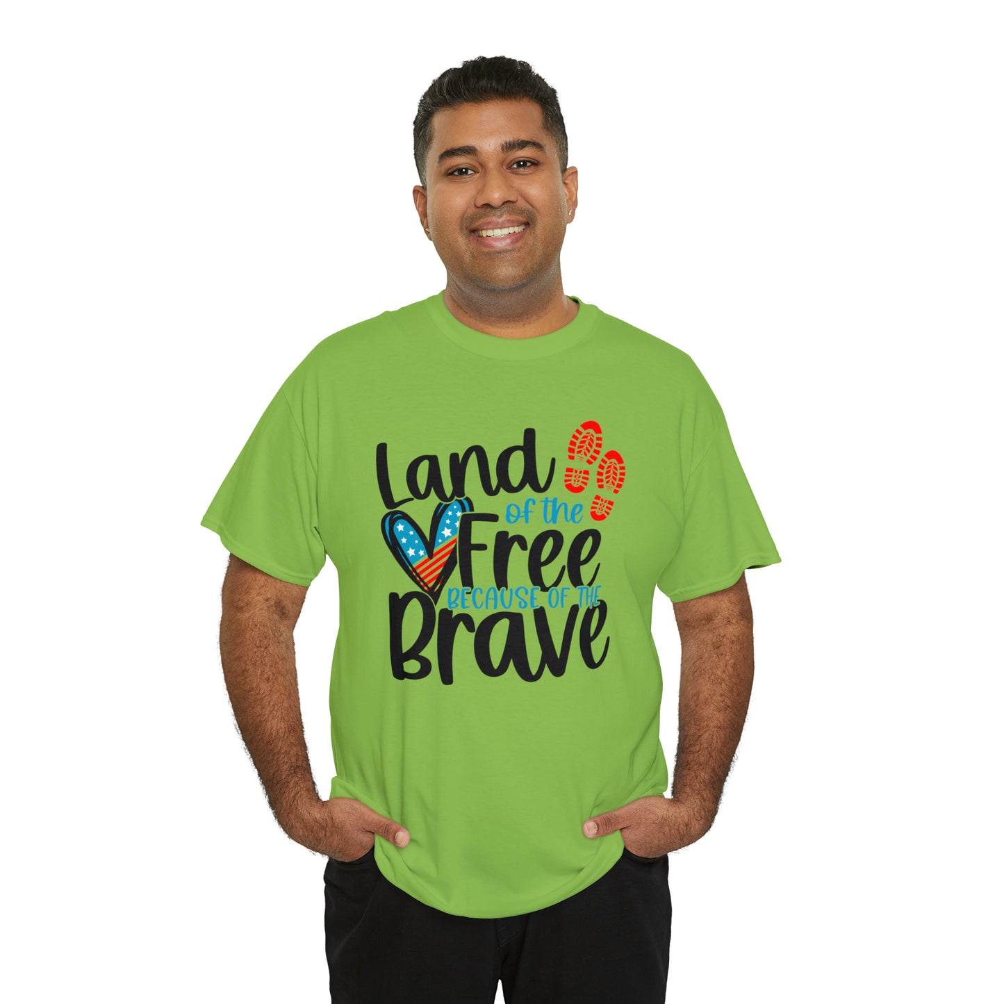 Land of the Free Because of the Brave Unisex Tee