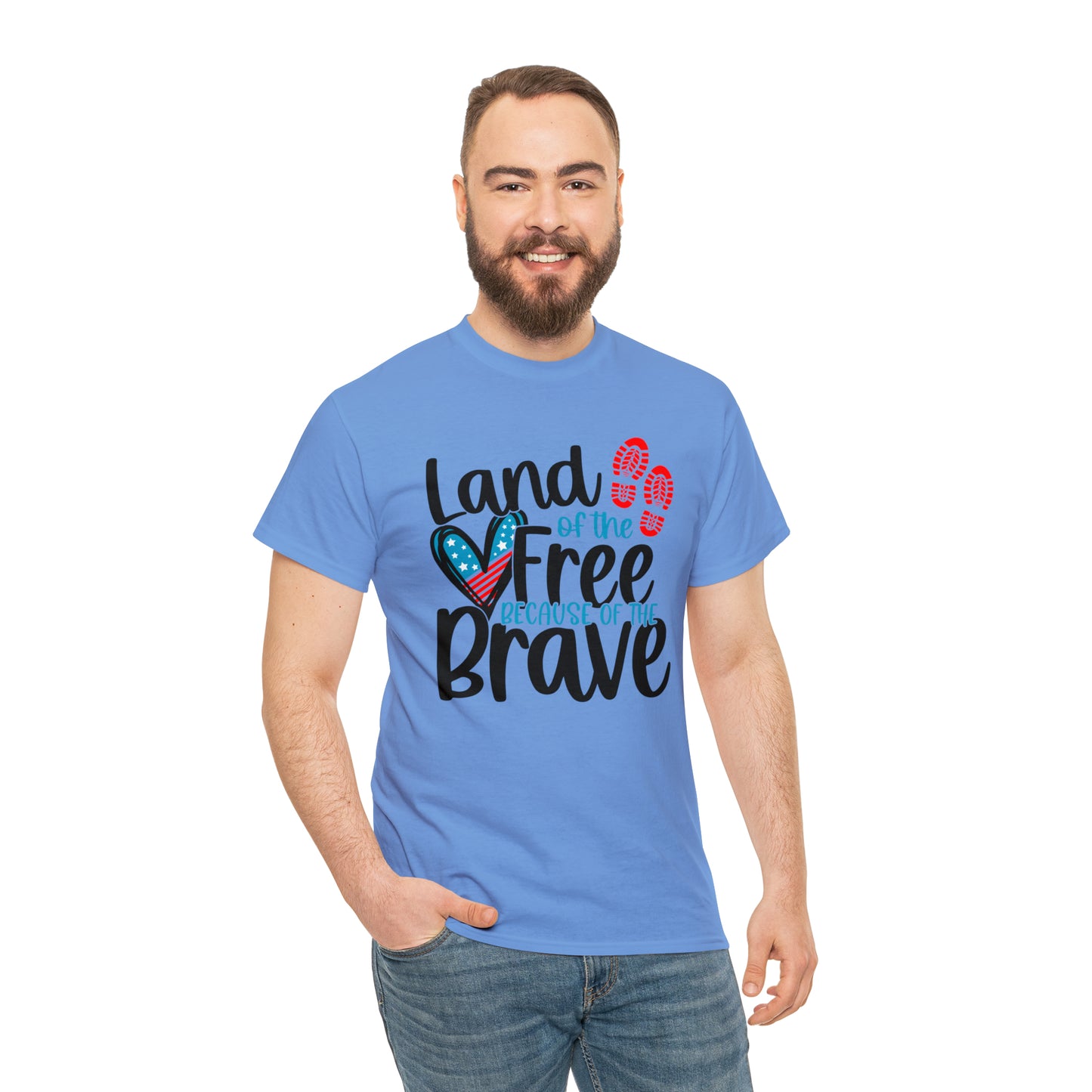 Land of the Free Because of the Brave Unisex Tee