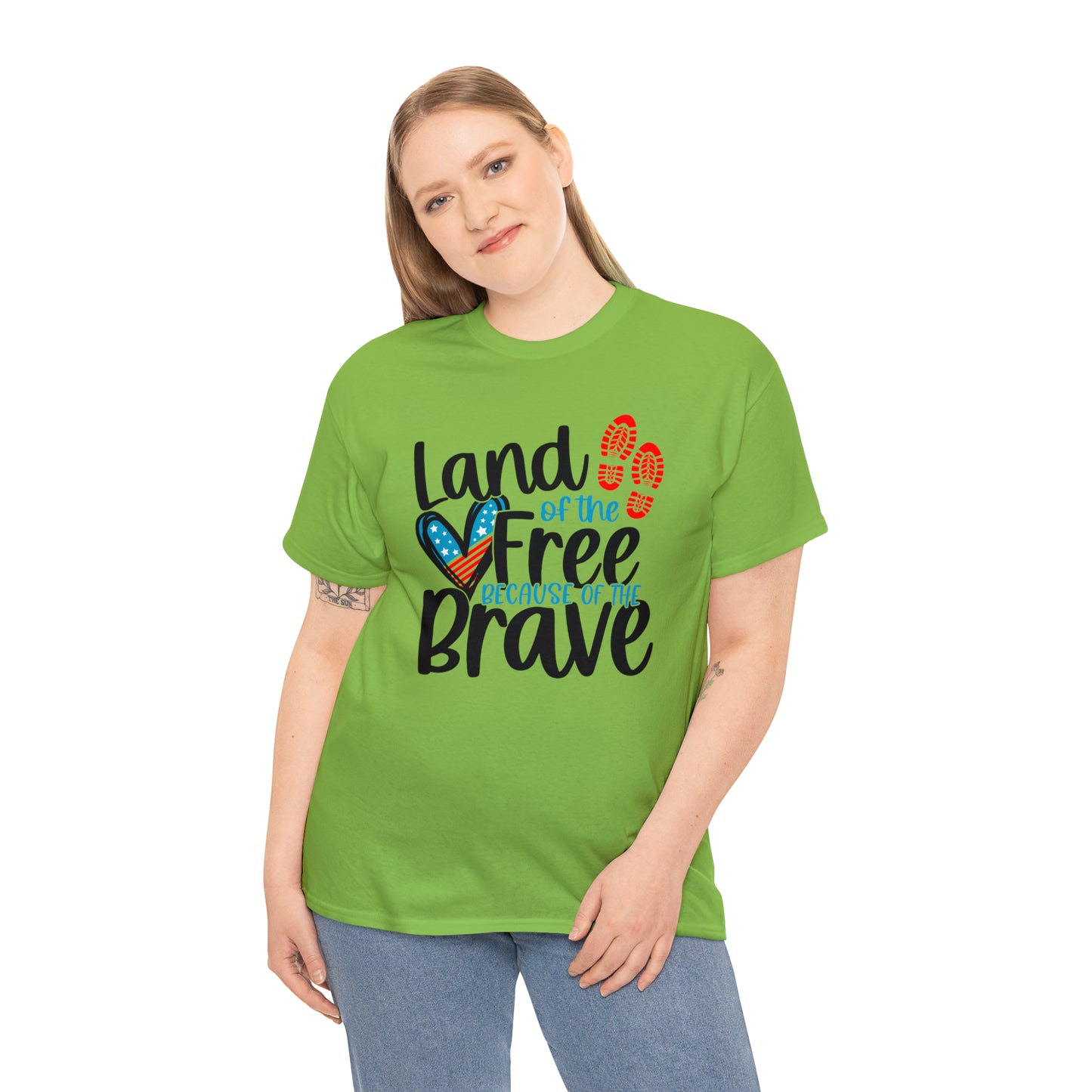 Land of the Free Because of the Brave Unisex Tee