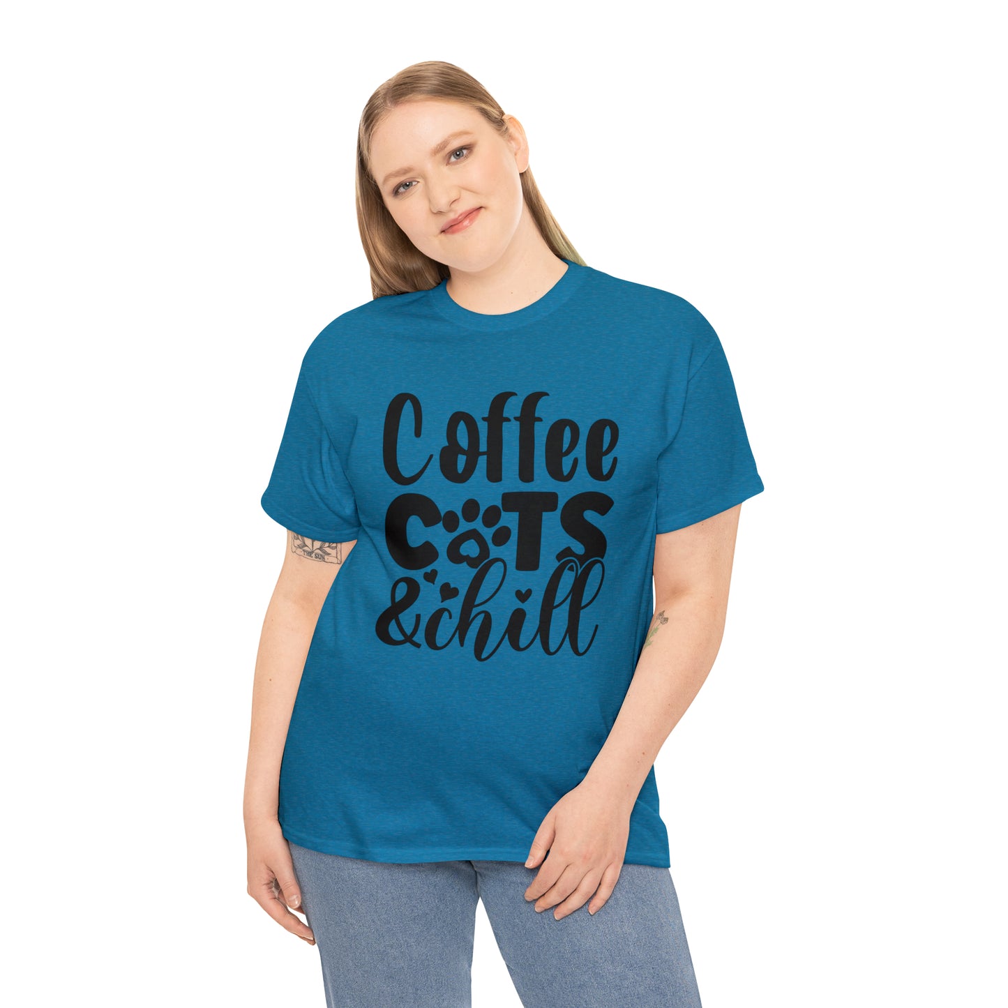 Coffee Cats and Chill Unisex Tee