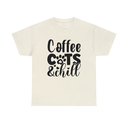 Coffee Cats and Chill Unisex Tee
