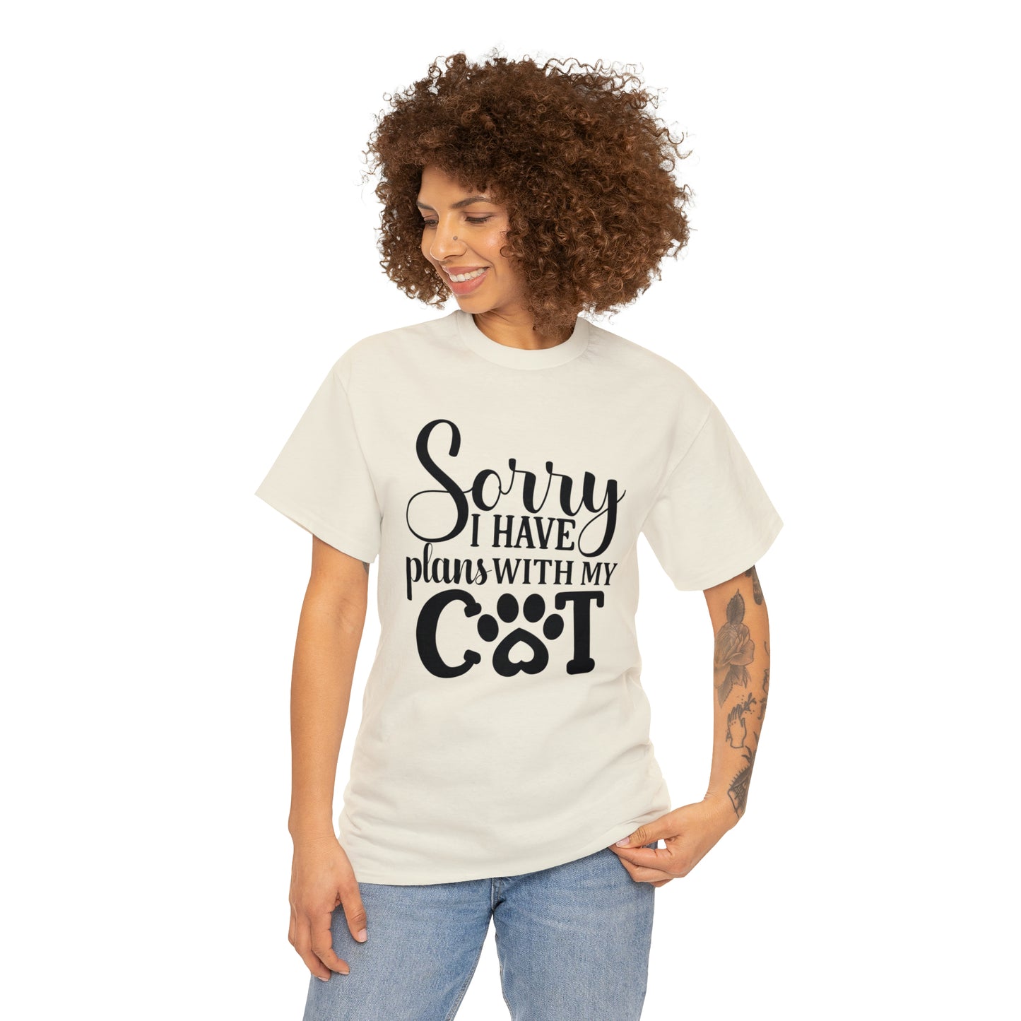 Sorry I have Plans with My Cat Unisex Tee